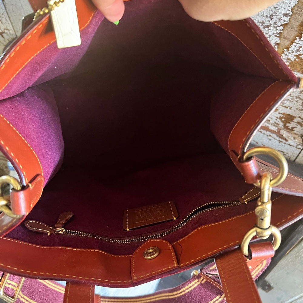 Coach Field Tote Signature Jacquard Canvas with Matching Wallet - Picture 8 of 15